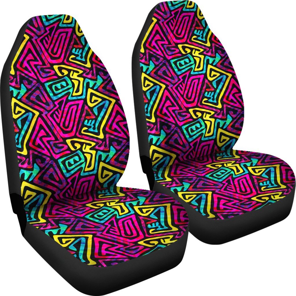 Funky Pattern Print Universal Fit Car Seat Covers-grizzshop