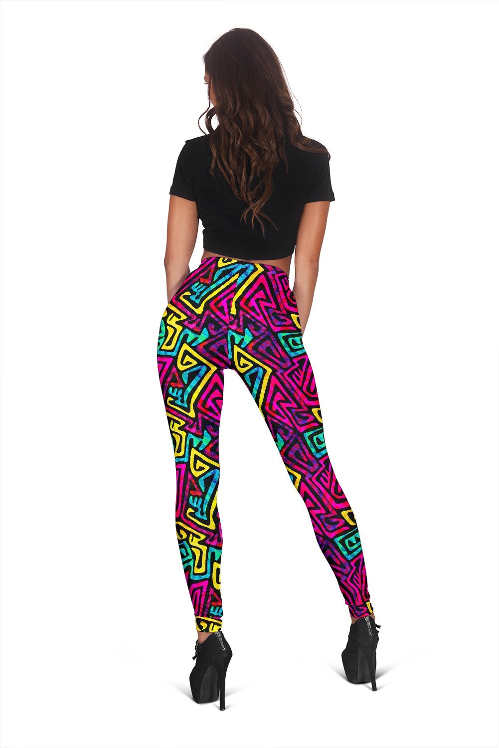 Funky Pattern Print Women Leggings-grizzshop