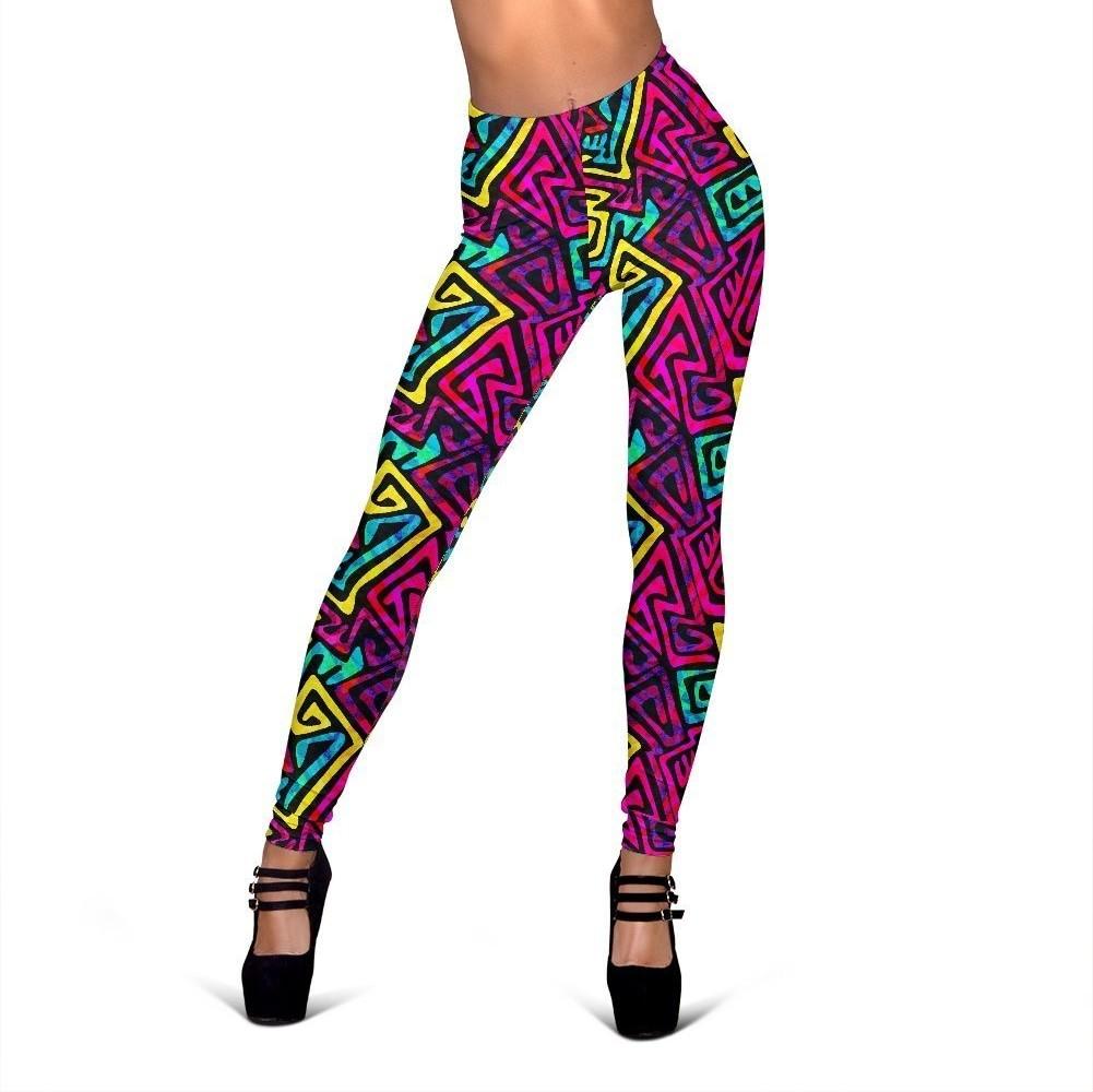Funky Pattern Print Women Leggings-grizzshop