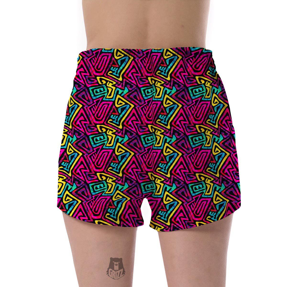 Funky Pattern Print Women's Shorts-grizzshop