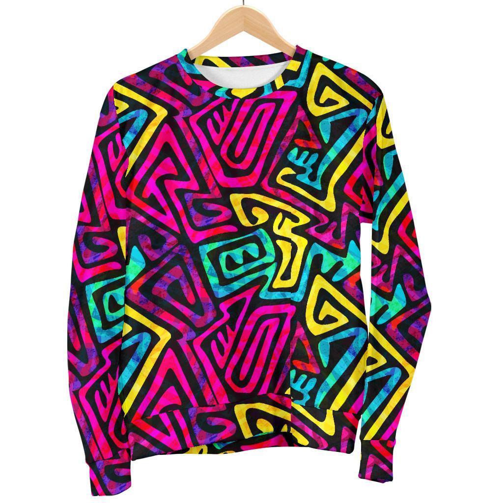 Funky Pattern Print Women's Sweatshirt-grizzshop