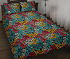 Funky Print Pattern Bed Set Quilt-grizzshop