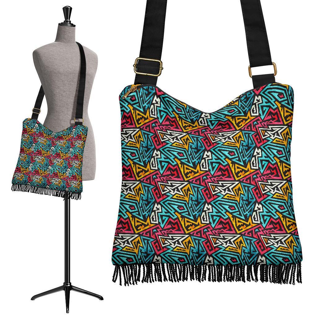 Funky Print Pattern Crossbody bags-grizzshop