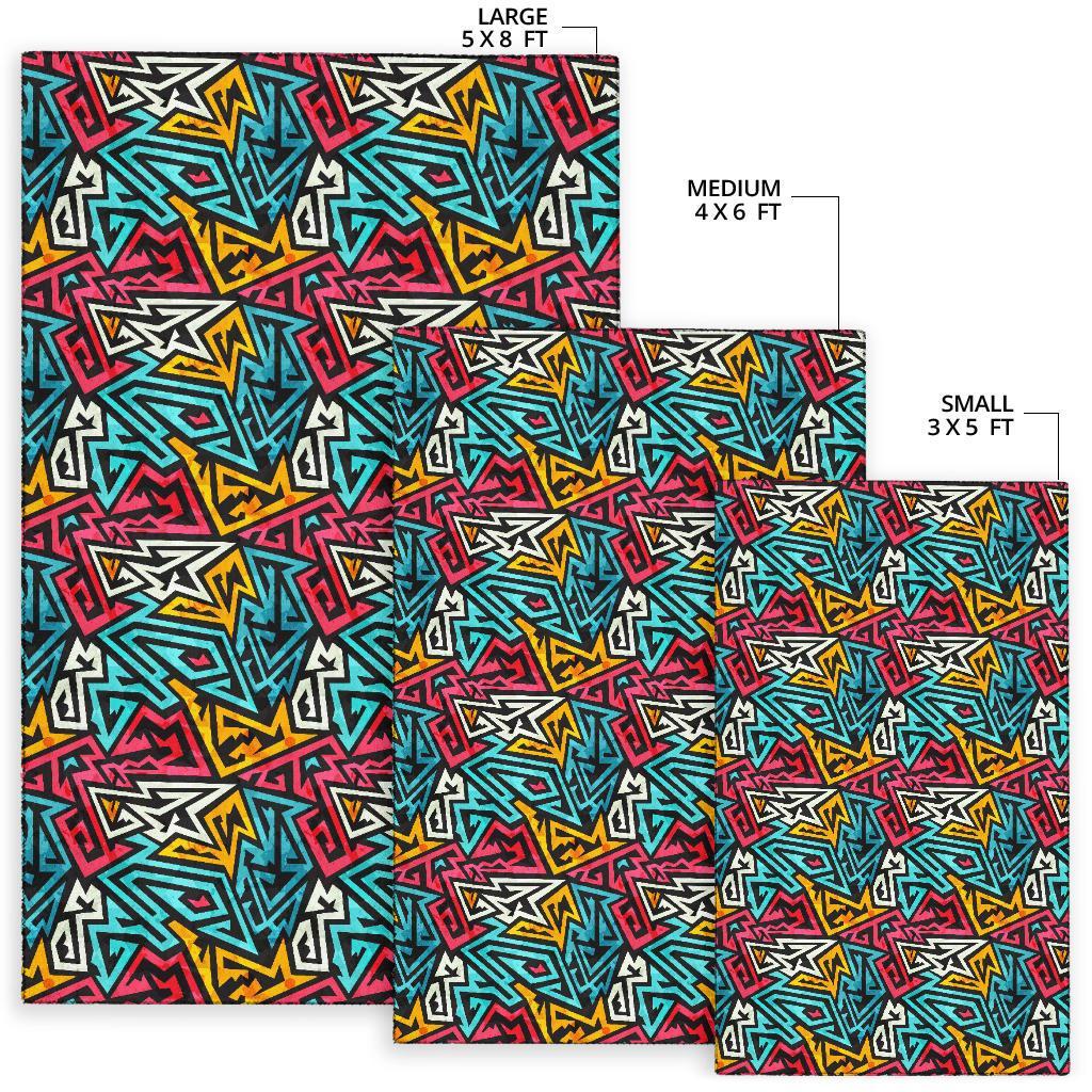 Funky Print Pattern Floor Mat-grizzshop