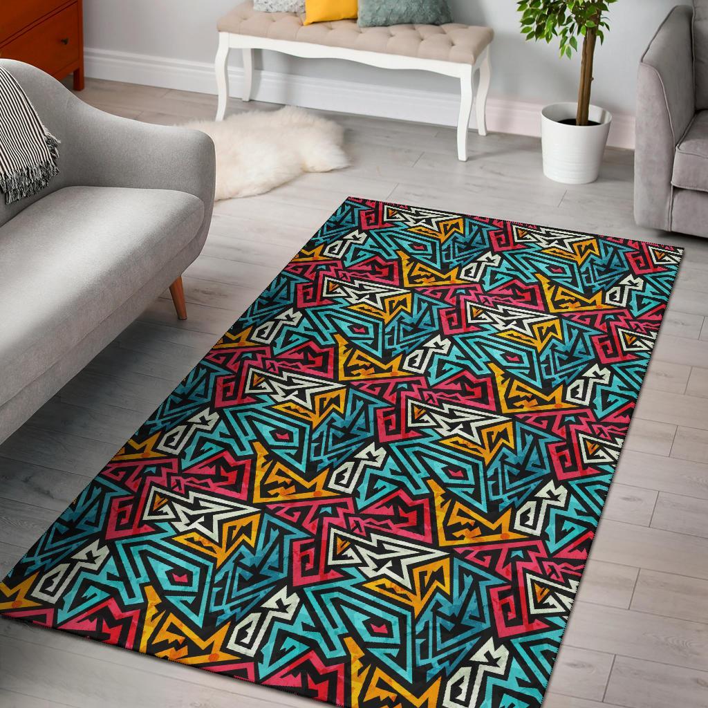 Funky Print Pattern Floor Mat-grizzshop