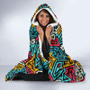 Funky Print Pattern Hooded Blanket-grizzshop