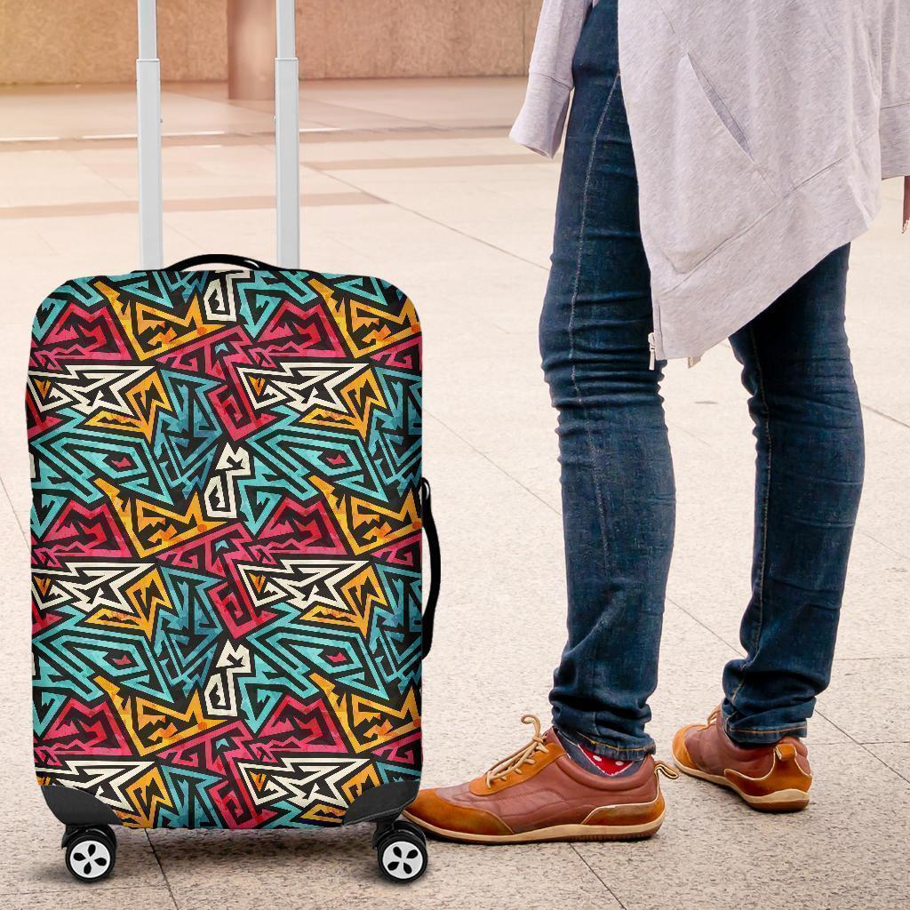 Funky Print Pattern Luggage Cover Protector-grizzshop