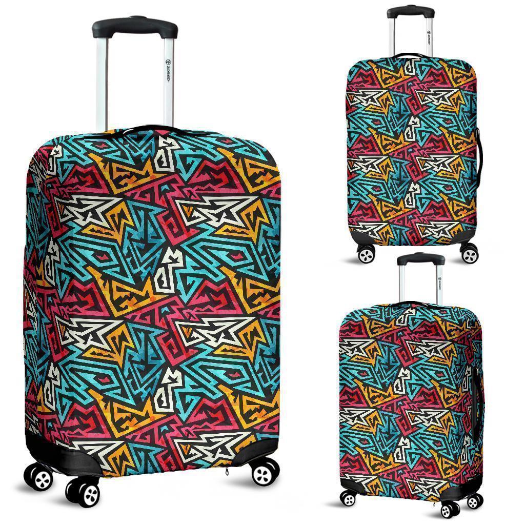 Funky Print Pattern Luggage Cover Protector-grizzshop