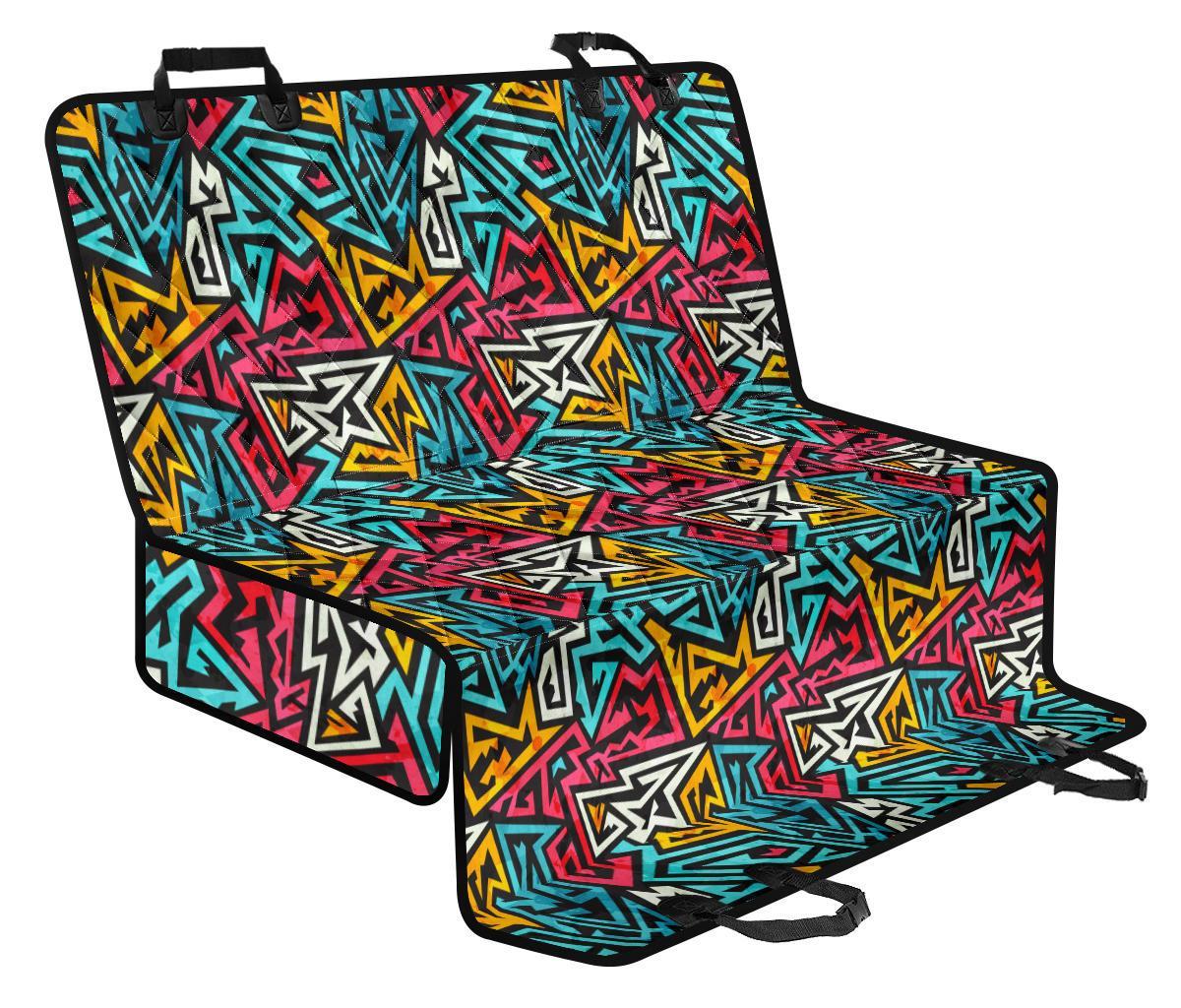 Funky Print Pattern Pet Car Seat Cover-grizzshop