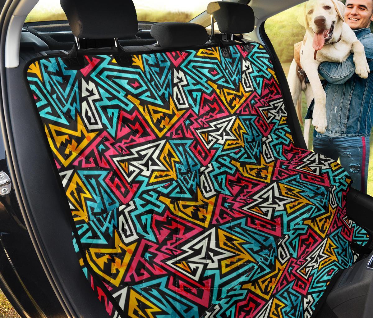 Funky Print Pattern Pet Car Seat Cover-grizzshop