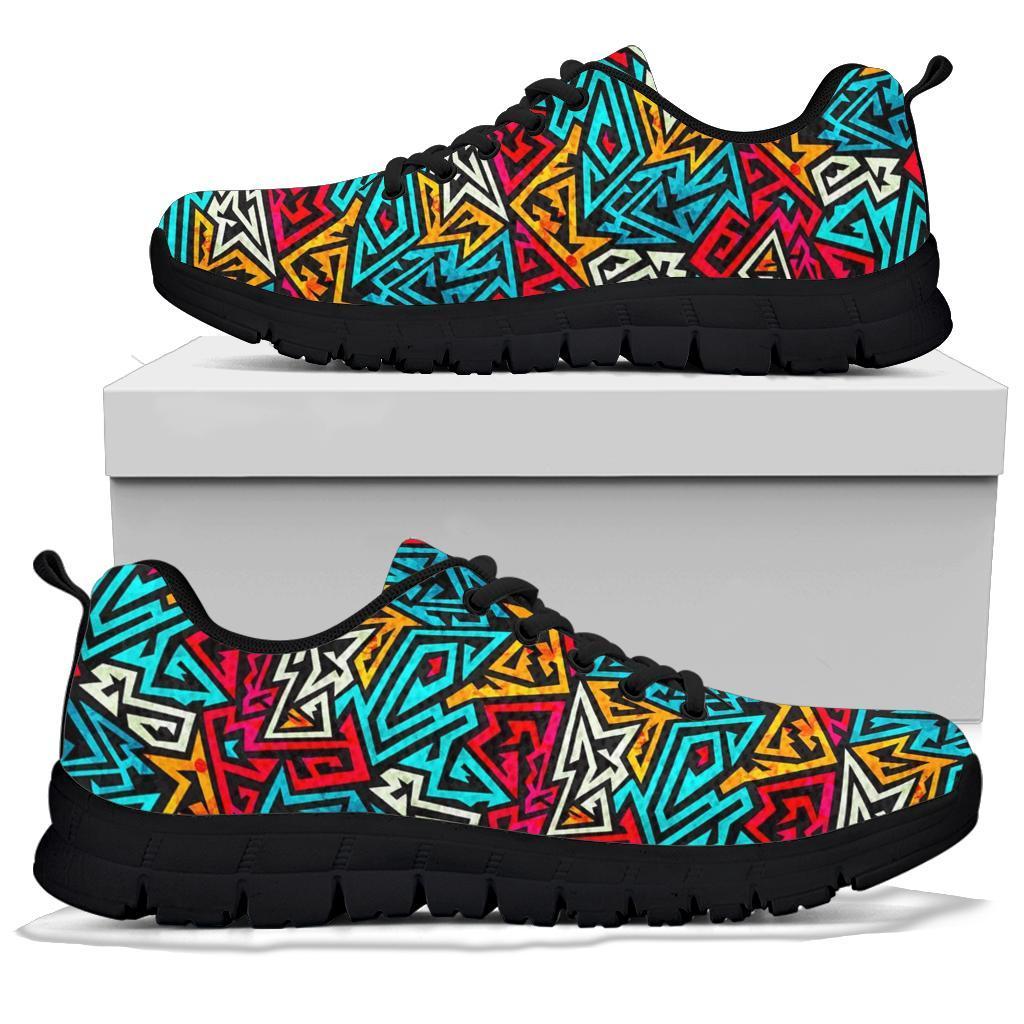 Funky Print Pattern Sneaker Shoes For Men Women-grizzshop