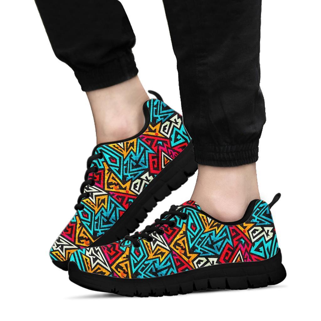 Funky Print Pattern Sneaker Shoes For Men Women-grizzshop