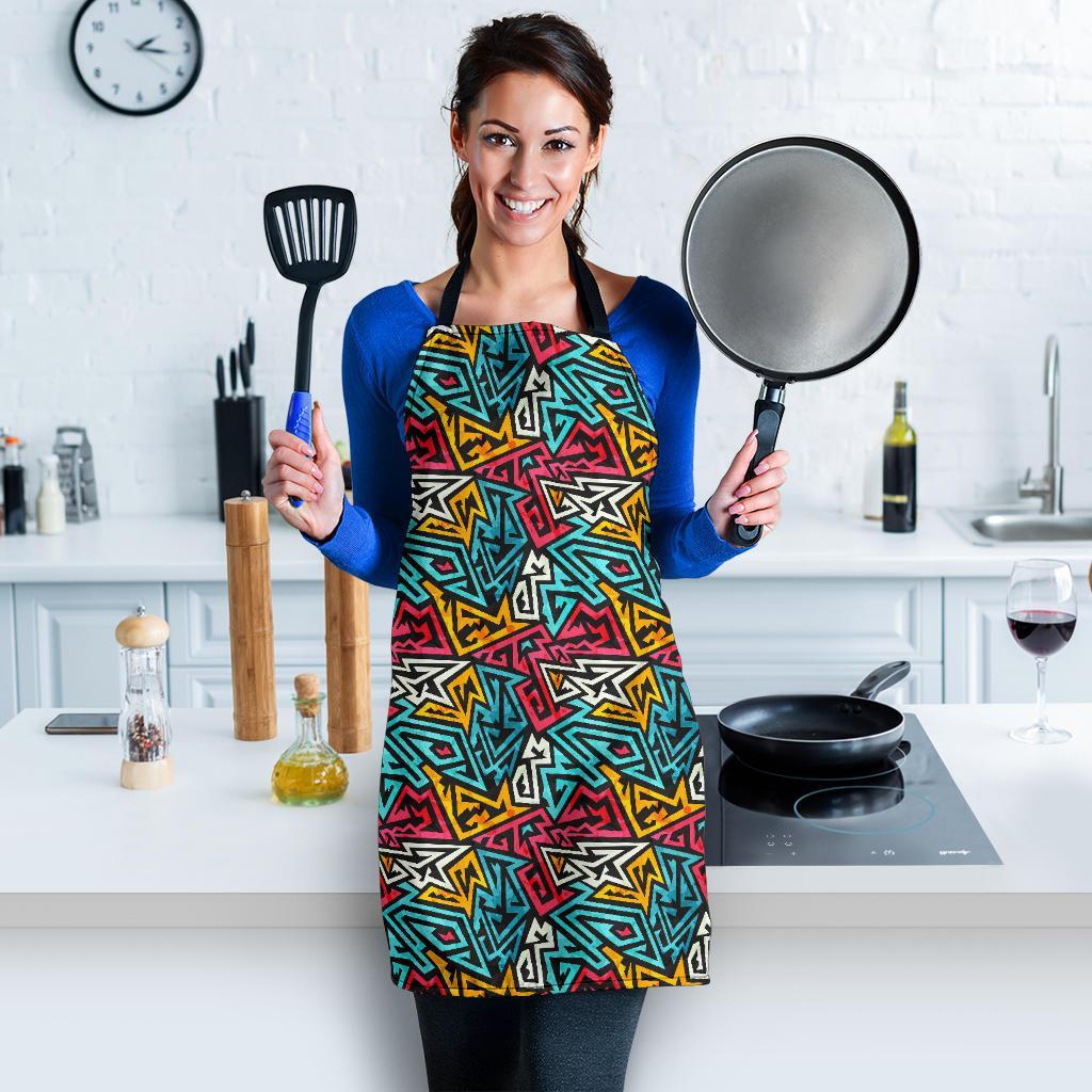 Funky Print Pattern Women's Apron-grizzshop