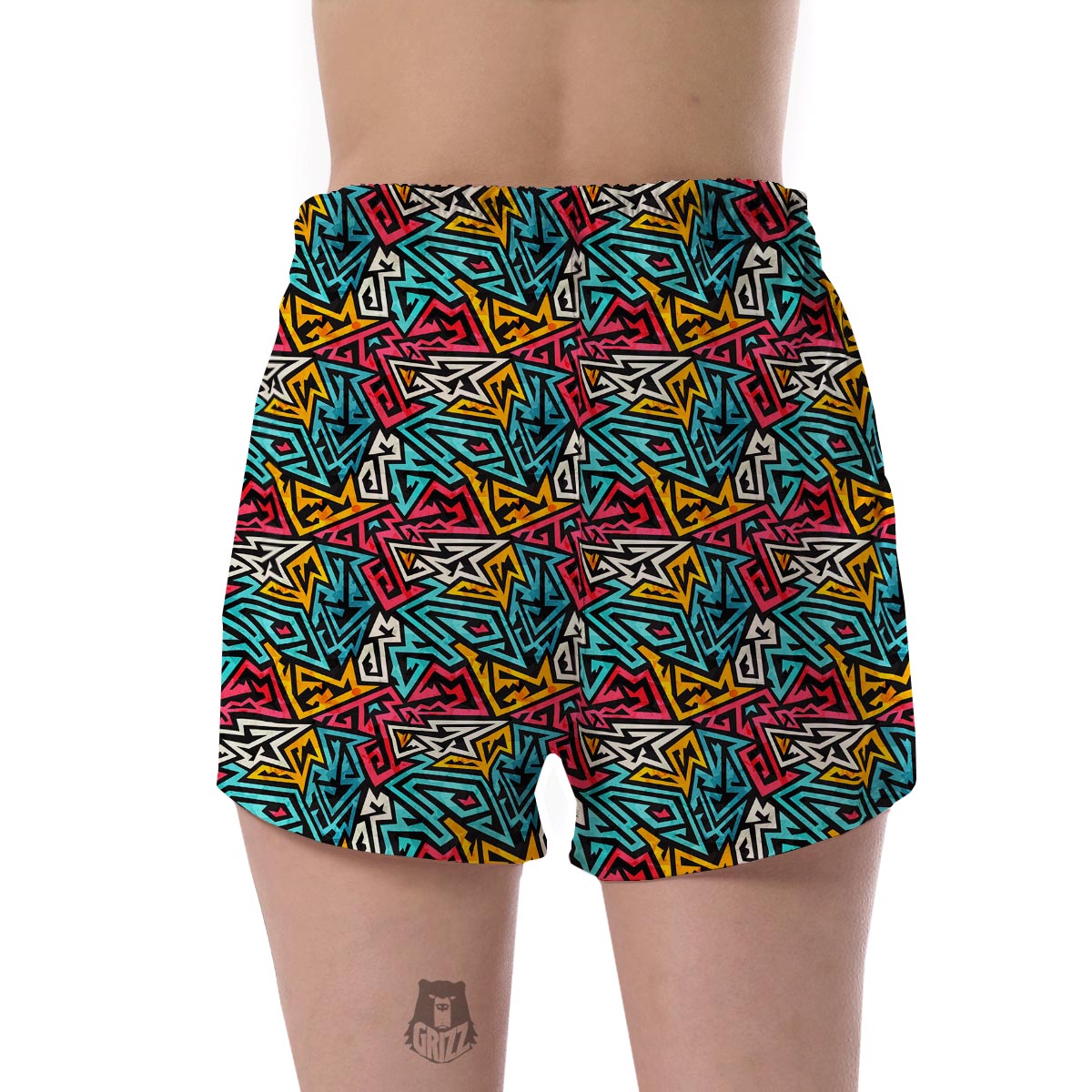 Funky Print Pattern Women's Shorts-grizzshop