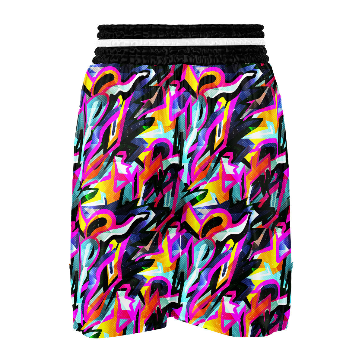 Funky Psychedelic Print Pattern Boxing Shorts-grizzshop