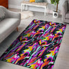 Funky Psychedelic Print Pattern Floor Mat-grizzshop