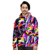 Funky Psychedelic Print Pattern Men's Hoodie-grizzshop