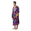 Funky Psychedelic Print Pattern Men's Robe-grizzshop