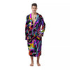 Funky Psychedelic Print Pattern Men's Robe-grizzshop