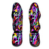 Funky Psychedelic Print Pattern Muay Thai Shin Guards-grizzshop