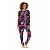 Funky Psychedelic Print Pattern Women's Pajamas-grizzshop