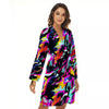 Funky Psychedelic Print Pattern Women's Robe-grizzshop