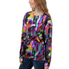 Funky Psychedelic Print Pattern Women's Sweatshirt-grizzshop