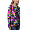 Funky Psychedelic Print Pattern Women's Sweatshirt-grizzshop