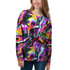 Funky Psychedelic Print Pattern Women's Sweatshirt-grizzshop