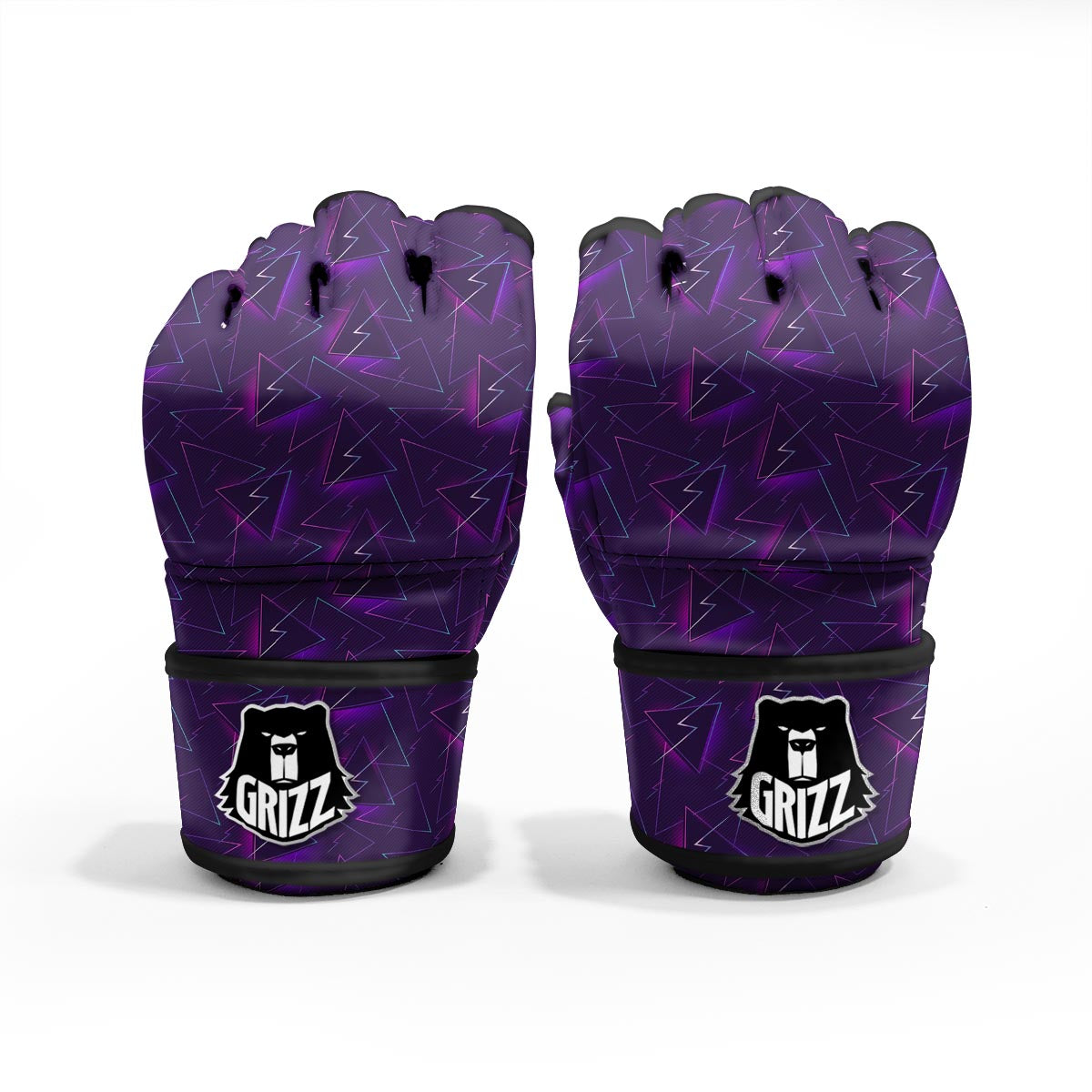 Funky Retro Print Pattern MMA Gloves-grizzshop