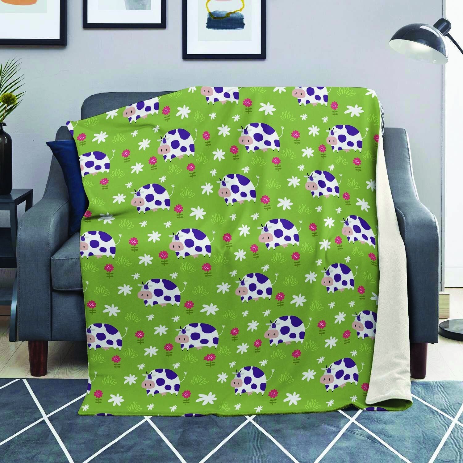 Funny Cow For Kids Blanket-grizzshop