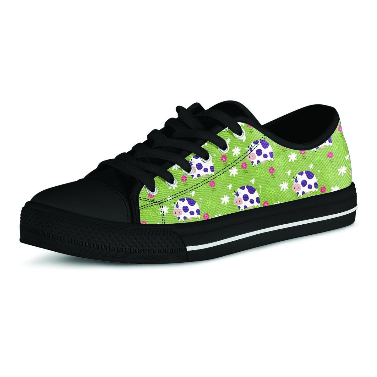 Funny Cow For Kids Men's Low Top Shoes-grizzshop