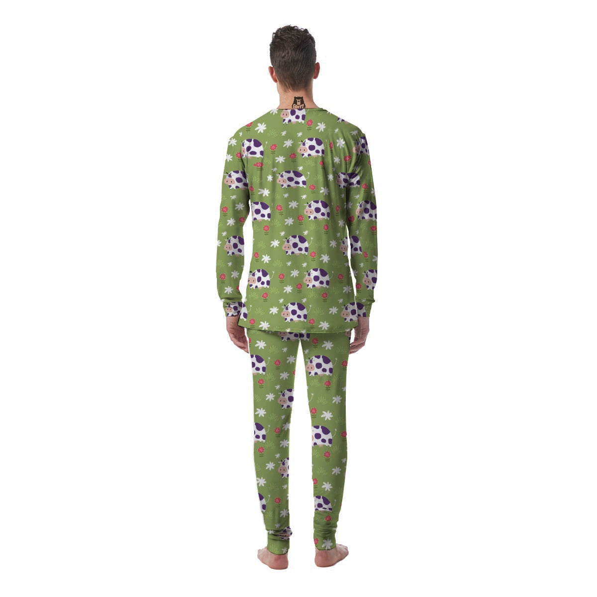 Funny Cow For Kids Men's Pajamas-grizzshop