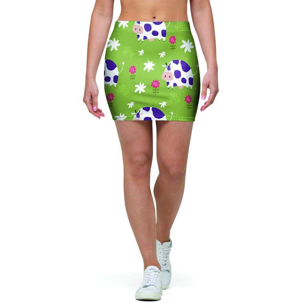 Funny Cow For Kids Mini Skirt-grizzshop