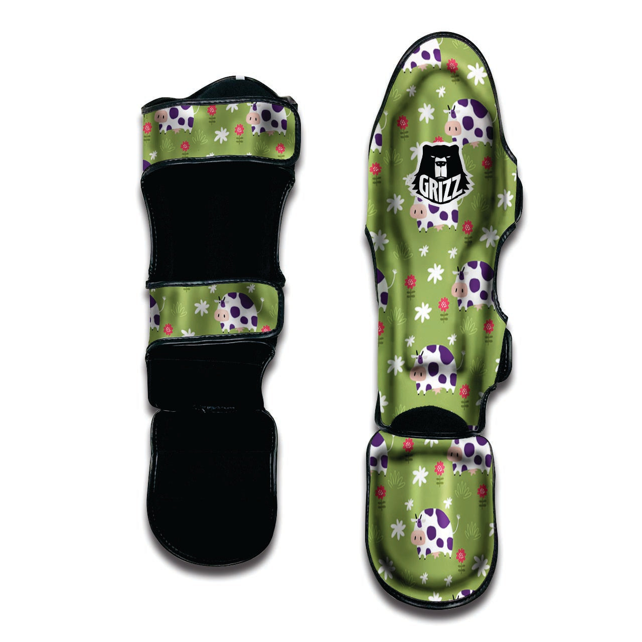 Funny Cow For Kids Muay Thai Shin Guard-grizzshop