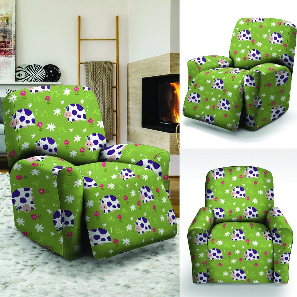 Funny Cow For Kids Recliner Cover-grizzshop