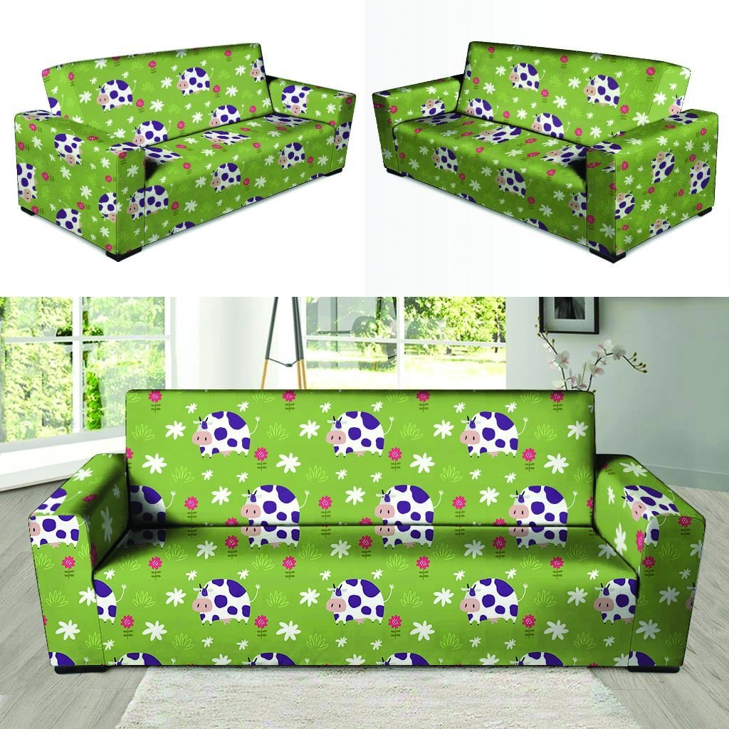 Funny Cow For Kids Sofa Cover-grizzshop