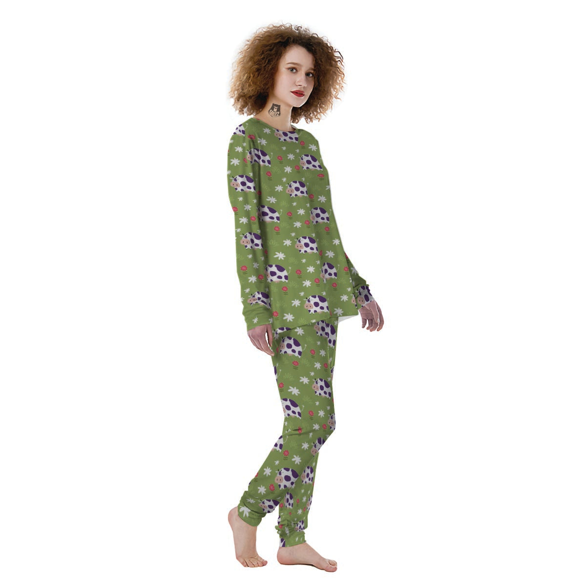 Funny Cow For Kids Women's Pajamas-grizzshop