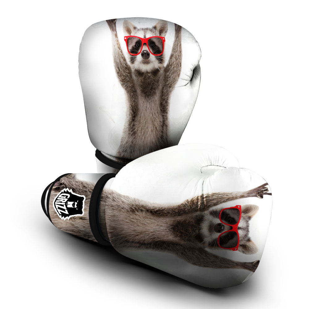 Funny Raccoon Print Boxing Gloves-grizzshop