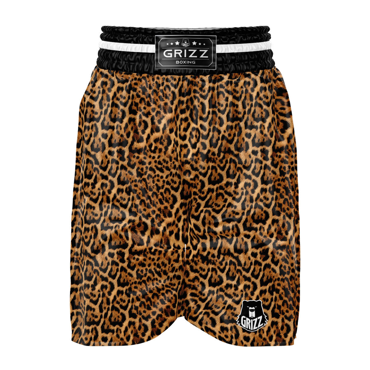 Fur Jaguar Print Pattern Boxing Shorts-grizzshop
