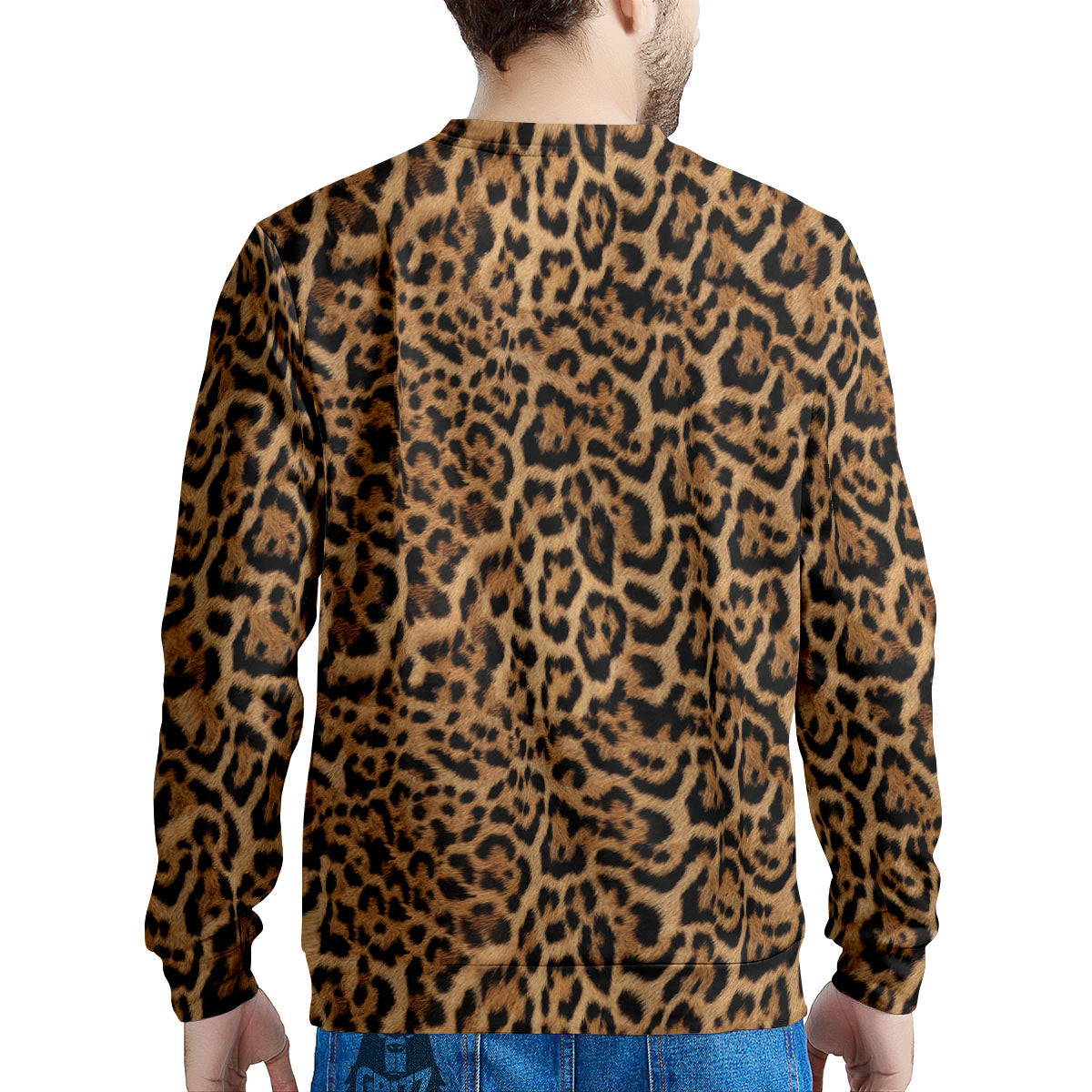 Fur Jaguar Print Pattern Men's Sweatshirt-grizzshop