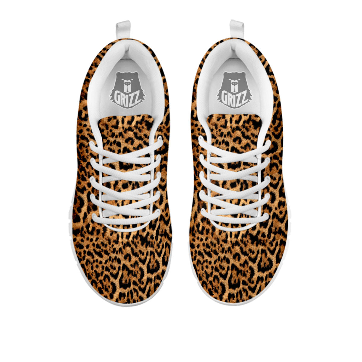 Fur Jaguar Print Pattern White Sneaker-grizzshop