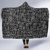 Futhark Norse Runes Scandinavian Viking Pattern Print Hooded Blanket-grizzshop