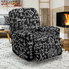 Futhark Norse Runes Scandinavian Viking Pattern Print Recliner Cover-grizzshop