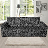 Futhark Norse Runes Scandinavian Viking Pattern Print Sofa Covers-grizzshop