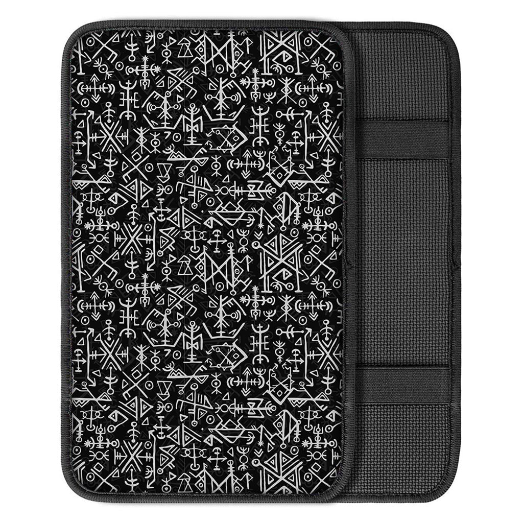 Futhark Norse Viking Car Console Cover-grizzshop