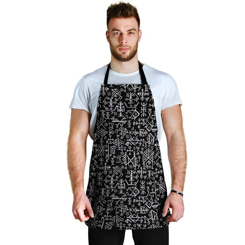 Futhark Norse Viking Men's Apron-grizzshop