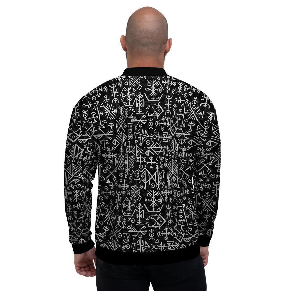 Futhark Norse Viking Men's Bomber Jacket-grizzshop