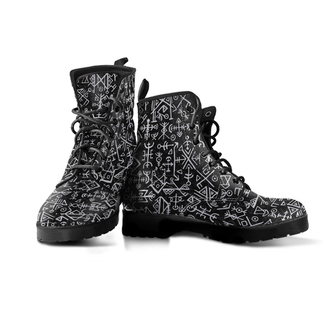 Futhark Norse Viking Men's Boots-grizzshop