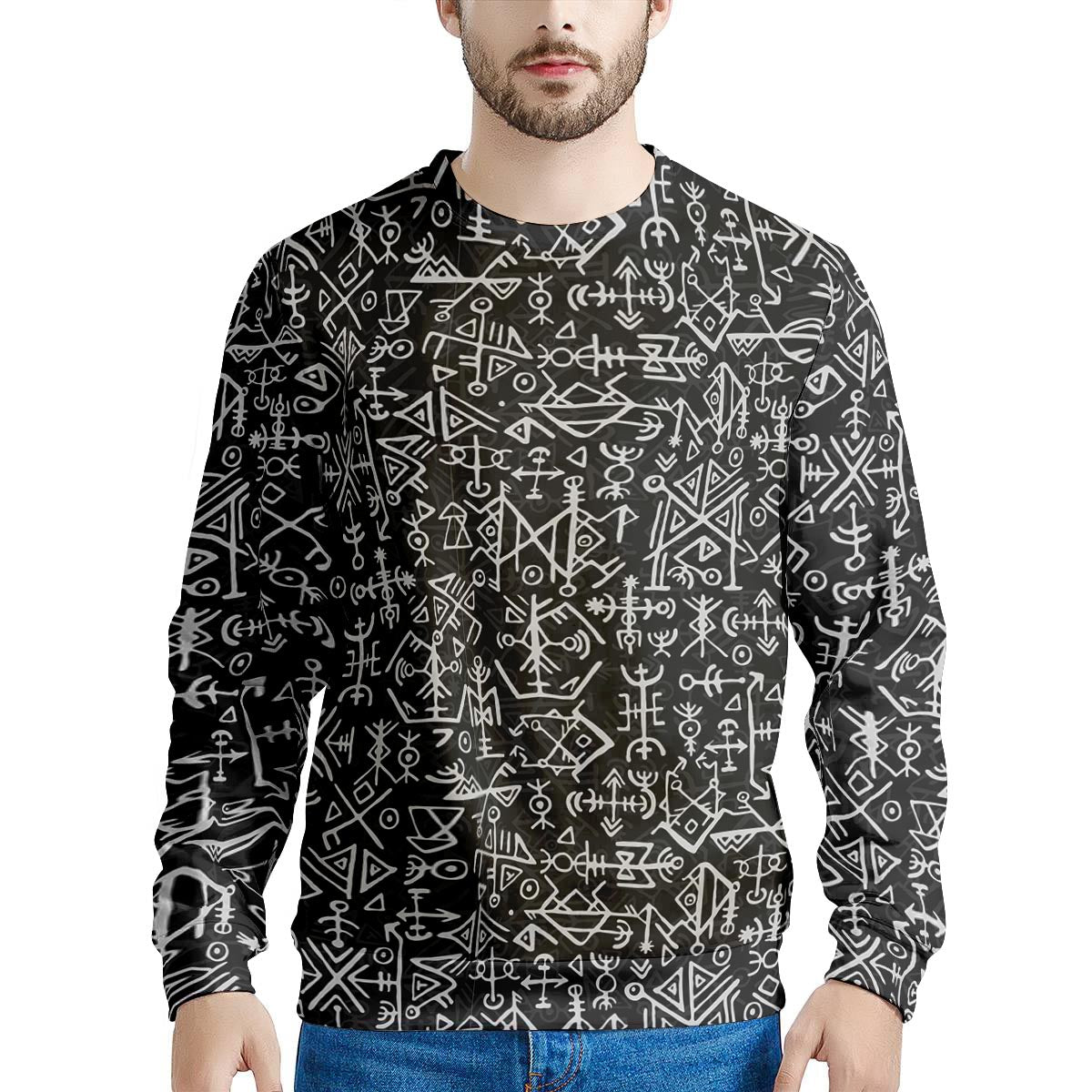 Futhark Norse Viking Men's Sweatshirt-grizzshop